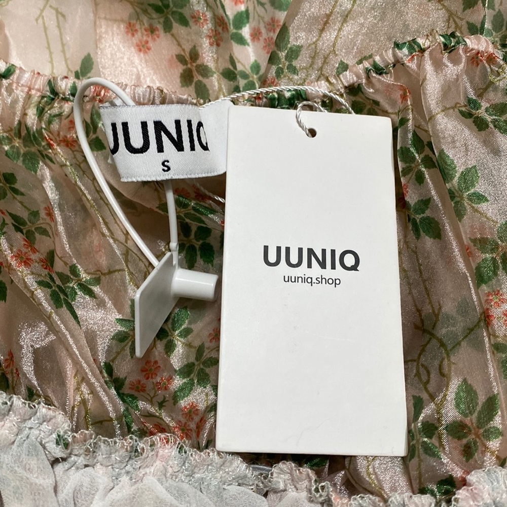 Uuniq Daisyland Long Sleeve Floral Mini Organza Dress - Picture 6 of 8